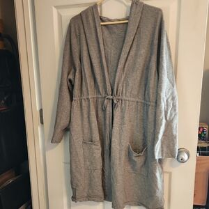 Torrid Gray Hooded Cardigan